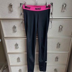 Nike | Dri fit Pink/BLK size XS tights leggings workout yoga